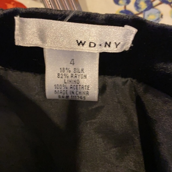 ♥️BRAND NEW WITH TAGS WDNY Size 4 Velvet Beaded Dress. PRISTINE😍 - Picture 7 of 8